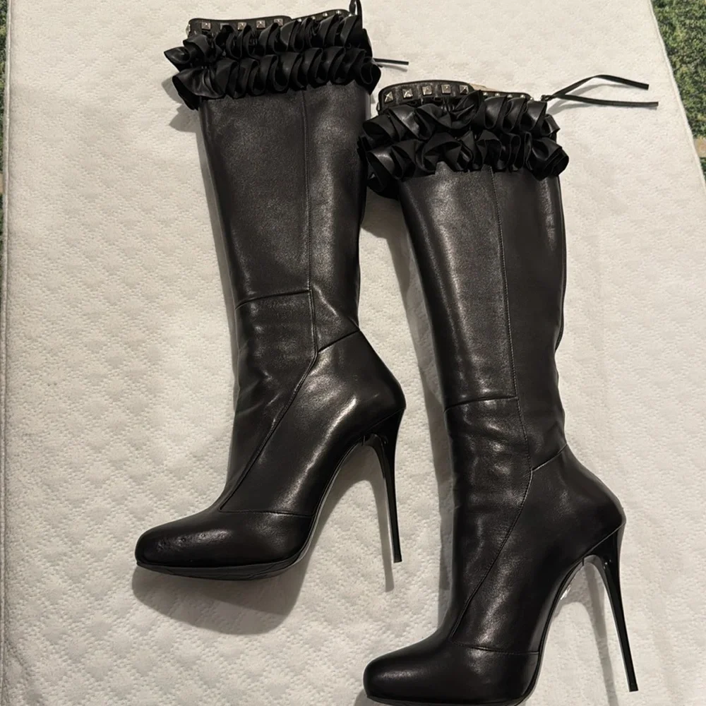 Gianmarco lorenzi couture leather boots - Picture 3 of 5
